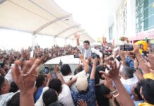 বঙ্গ জয়ের নায়ক বিপ্লব দেব, আগরতলায় ধুমধাম সংবর্ধনা